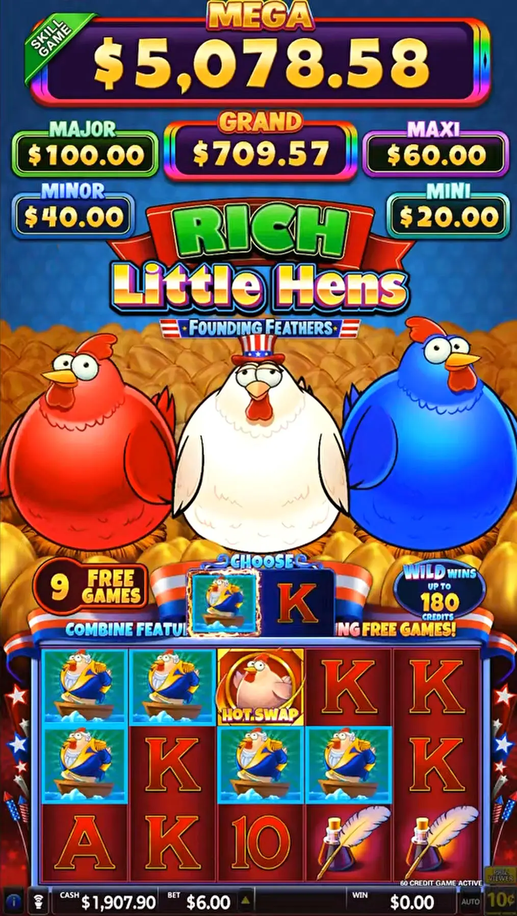 Rich Little Hens slot game