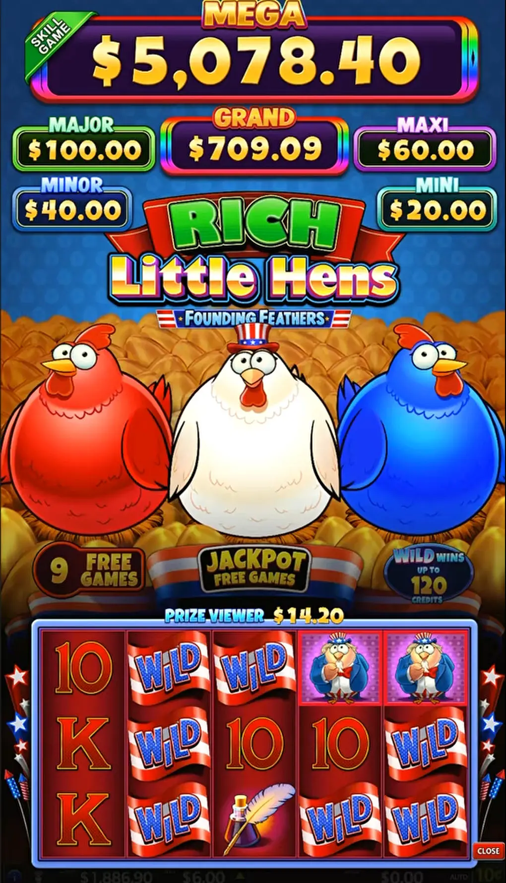 Rich Little Hens slot game