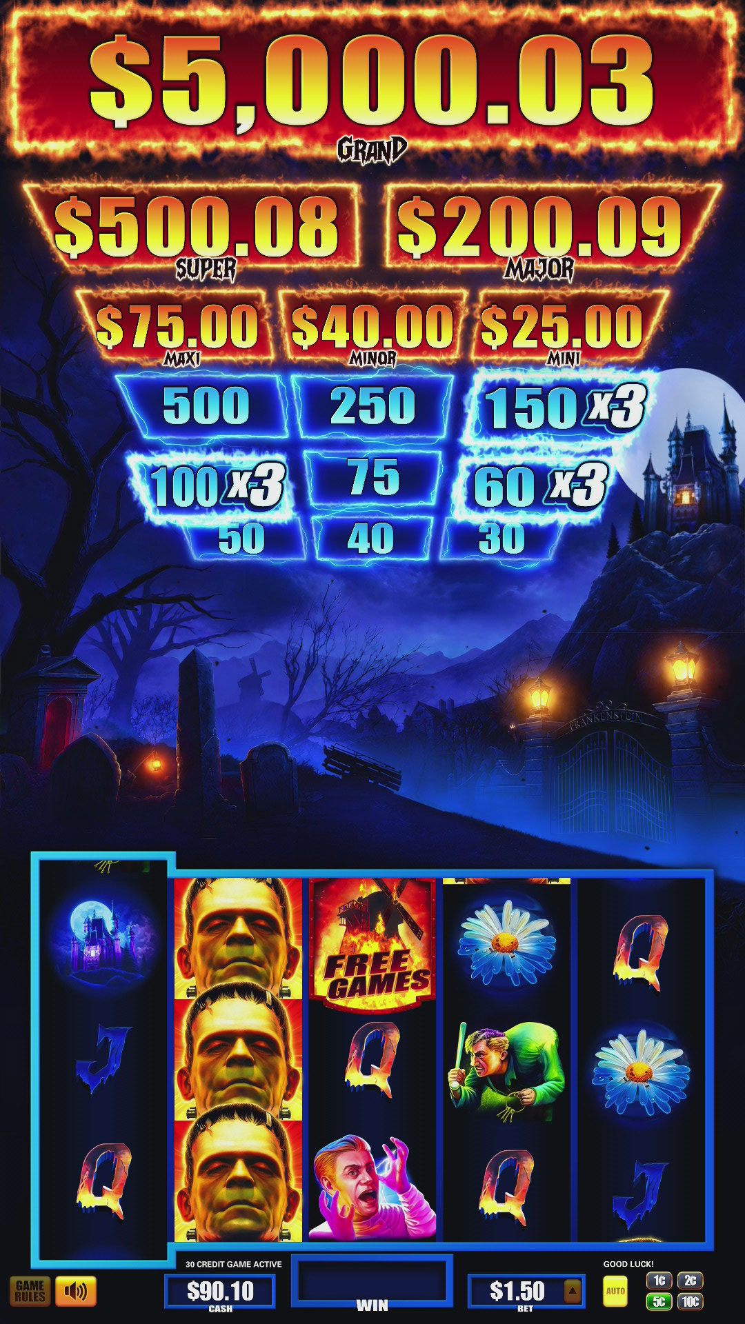 Frankenstein slot game