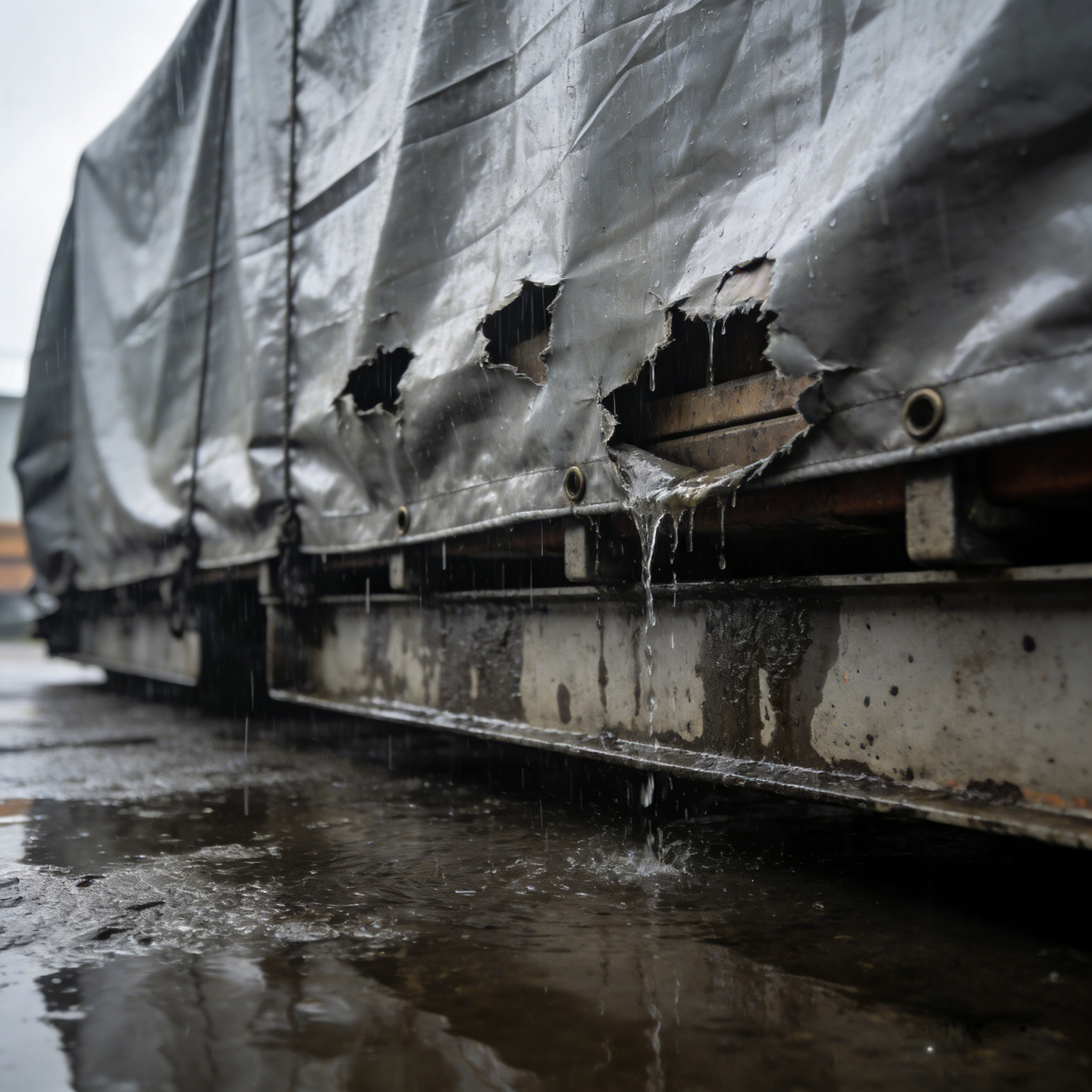 PE tarps lacks sufficient toughness and are prone to tearing under tension, particularly at edges and seams. 