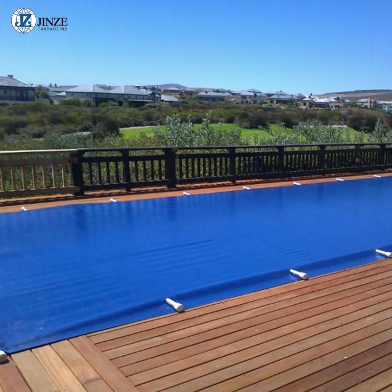 heavy-duty pool tarp maintains structural integrity even after prolonged exposure to sunlight, rain, and wind.