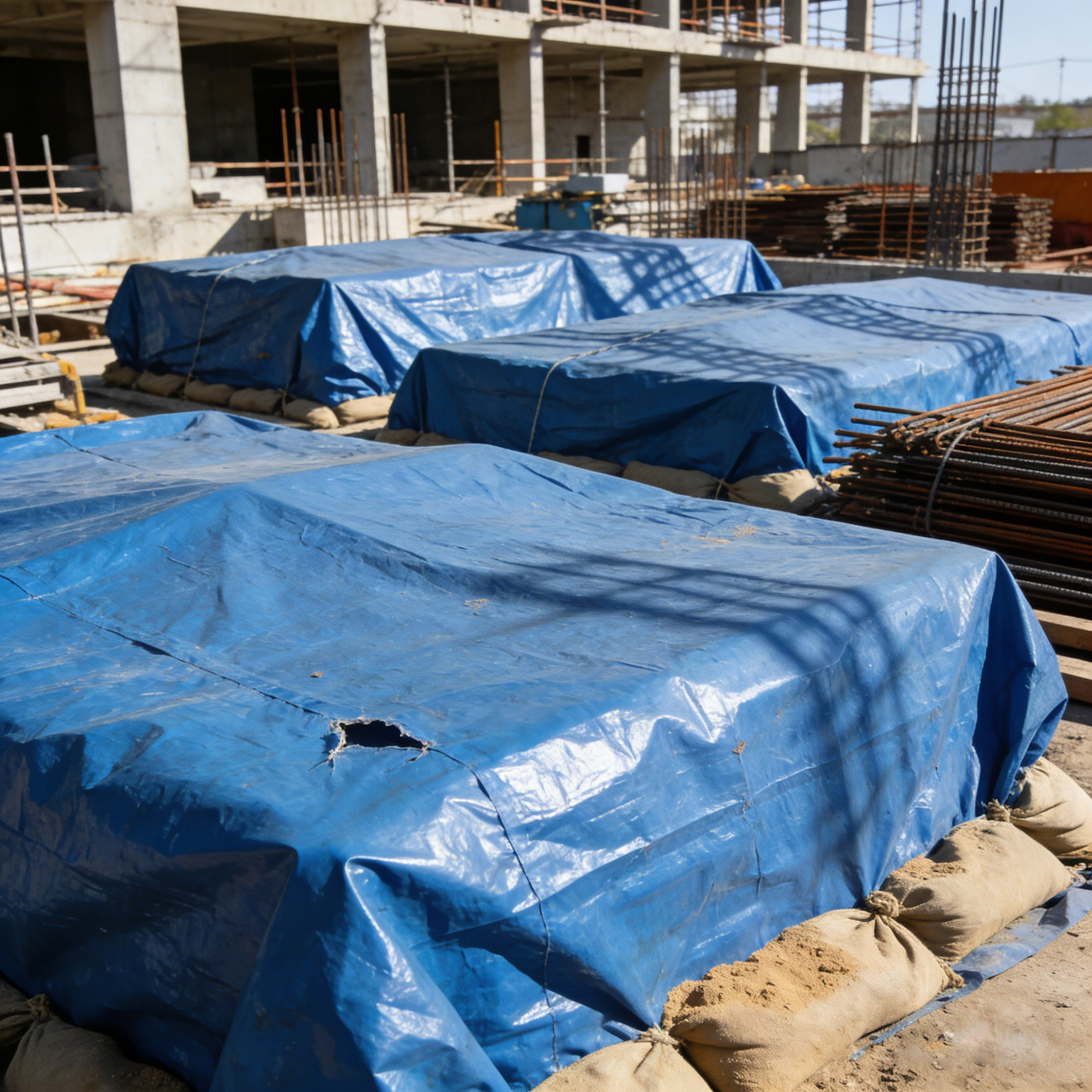 PE tarps lacks sufficient toughness and are prone to tearing under tension, particularly at edges and seams. 