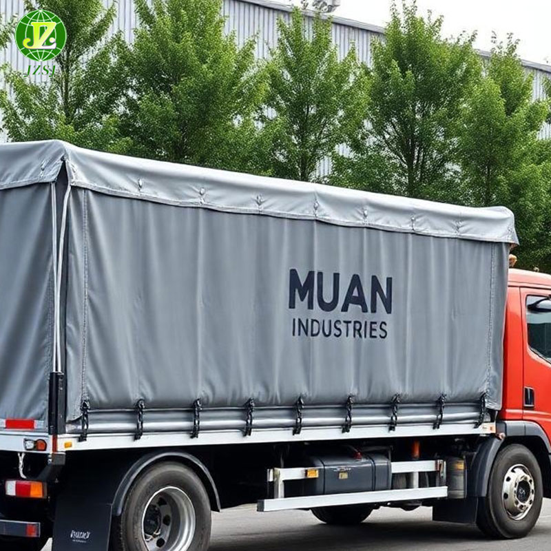 grey pvc tarp for truck cover curtain