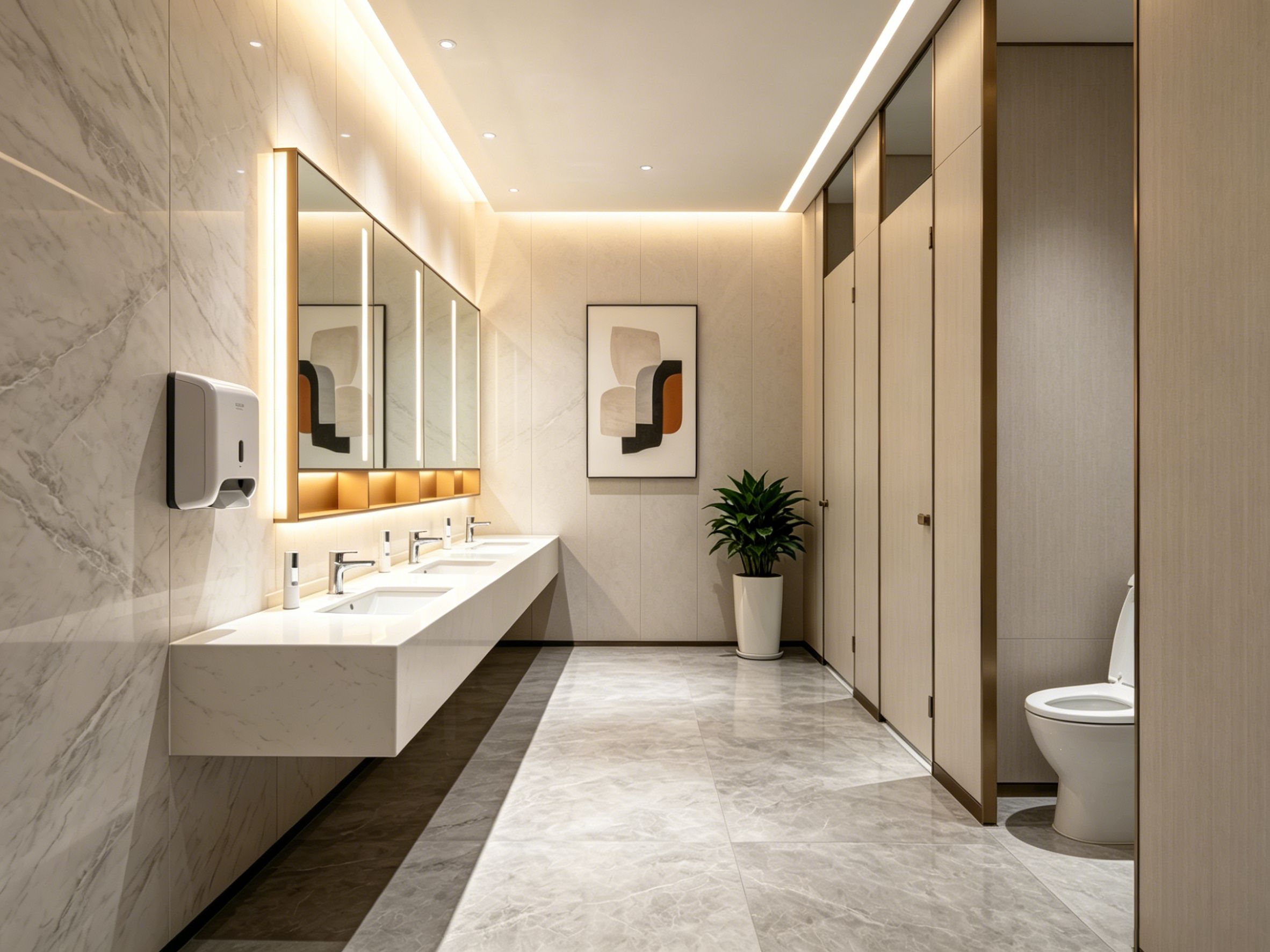 SPC Stone Crystal Wall Panels installed in Vietnam hotel project