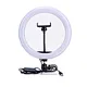 Professionelle LED-Ringlampe für die Fotobeleuchtung. Helle, dimmbare LEDs reduzieren Schatten. Perfekt für Make-up-Tutorials, YouTube-Videos und Porträtaufnahmen.