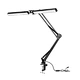Double arm light for beauty salons. Dimmable LED lamp ideal for eyelash extensions. Stable stand with flexible arms ensures precise lighting for work and shoots.