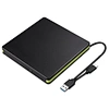 External cd drive for pc supports fast read and burn, plug-and-play, lightweight and portable, ideal for data backup, music and movie playback.