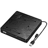 External cd drive for laptop is slim, plug-and-play & portable, delivers fast read & burn, ideal for on-the-go data backup and media playback.