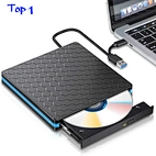 laptop with cd drive – Portable USB 3.0/Type-C external CD/DVD RW burner, plug-and-play optical drive for laptop, PC, MacBook & iMac.