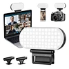 This video-light is compact, portable & bright, perfect for photography, makeup, YouTube, live streams and video conferencing.