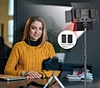 U600 video professional photography light with mobile phone clip suitable for studio makeup LED ring fill lights
photography photographic lighting video camera lights camera light video light ring light with tripod stand led video light
led ring light vid