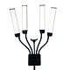 This fill light for video features bi-color dimmable LED, four-arm design & phone holder, ideal for beauty, live streams and video shooting.