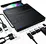 Ideal optical drive external mac: ultra-slim USB3.0 CD/DVD burner, portable 7-in-1 player for smooth media reading and writing anytime.
