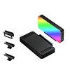 これらの小型 LED ライトは充電式 RGB リング ライトで、携帯電話のセルフィー、短いビデオ、ソフトな塗りつぶし照明によるメイクアップに最適です。