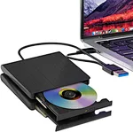 Externes DVD-Laufwerk für Mac unterstützt USB 3.0 und Typ-C, Plug-and-Play, liest und brennt CD/DVD für Mac-, Windows- und Linux-Systeme.
