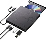 This internal optical drive for pc alternative supports 3D Blu-ray, DVD/BD read-write via USB 3.0 & Type-C, portable and high-speed.