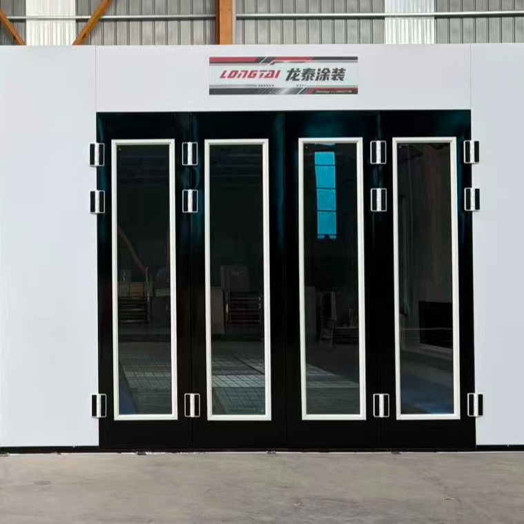 Cabina de pintura automotriz de lujo, sala de pintura y horneado de gama alta, cabina de pintura con extracción descendente total para reparación de carrocerías