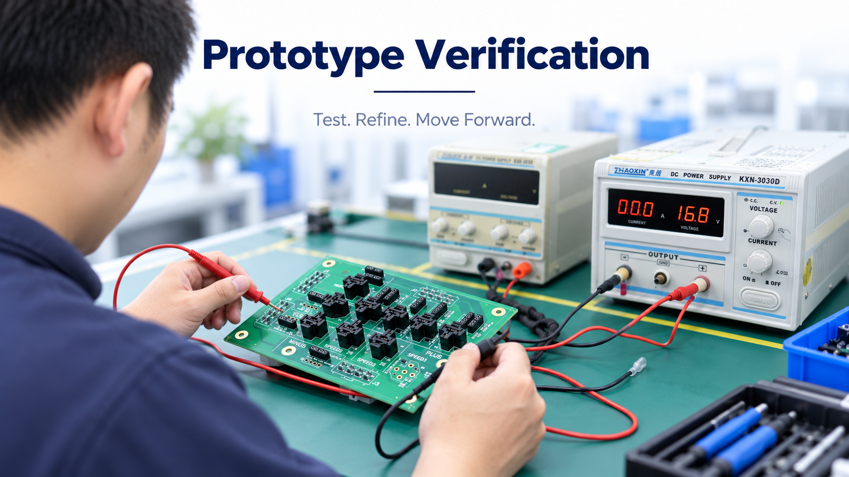 Prototype PCB assembly verification and electrical testing before PCBA mass production