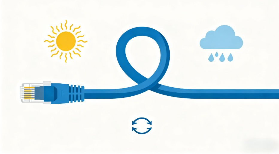 Ethernet cable lifespan, use environment, durable Ethernet cable, outdoor cable selection, cable aging causes