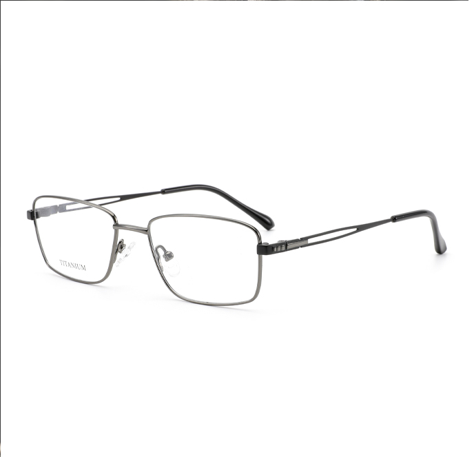 Lightweight metal reading glasses frames with adjustable nose pads