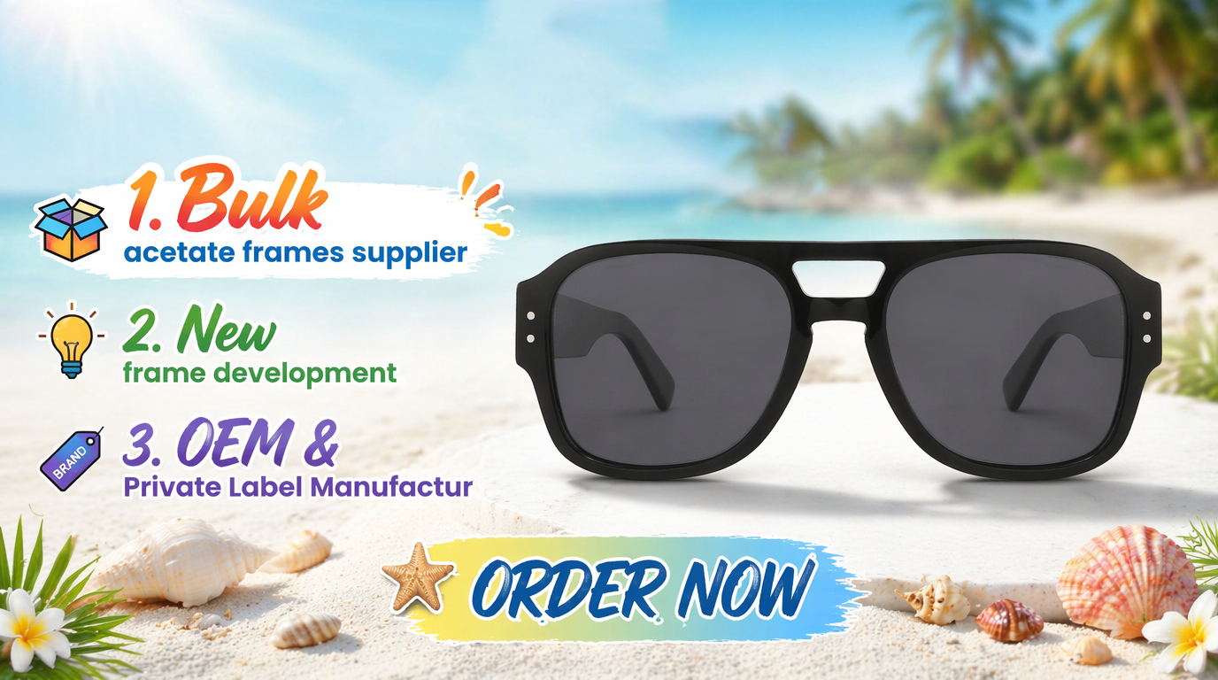 Be Well Optical 94 Series acetate sunglasses wholesale OEM eyewear manufacturer China