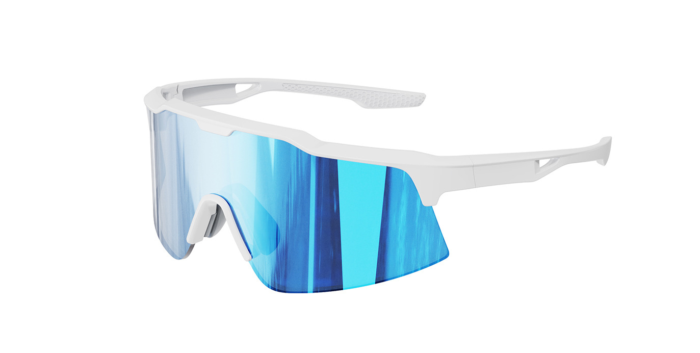 Sports sunglasses supplier shield eyewear with mirror lenses