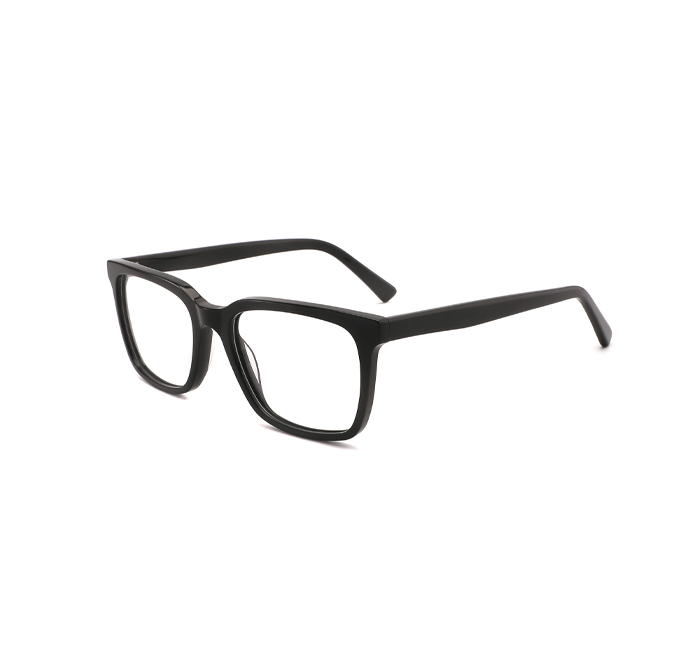 Acetate optical frames wholesale matte black rectangular