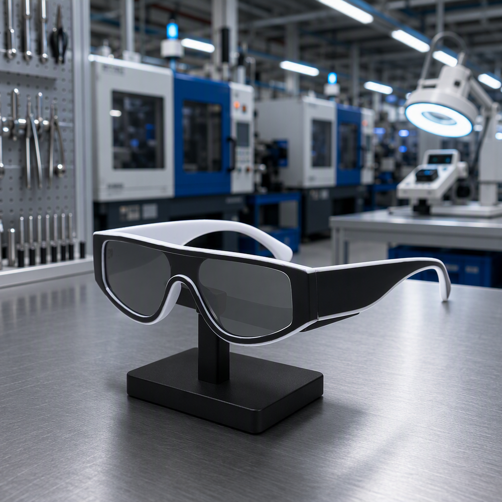 Sunglasses factory production line