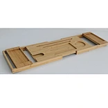 Bamboo bath candy tray adjustable