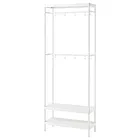 Coat rack with shoe storage unit