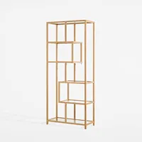 Bamboo wood bookcase, 180 cm