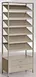 Steel shoe rack with drawers