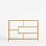 Bamboo wood bookcase, 79 cm