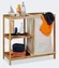 Bamboo Bathroom Shelf With Hamper