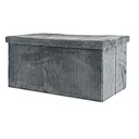Retro Corduroy Storage Stool – Long Design for Seating & Organizing