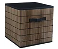 Striped Bamboo Storage Box (with Side Handles)