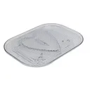 Transparent Plastic Drainage Tray: Grid Design for Kitchen/Bathroom Drying M