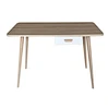 Wooden Office Table with Integrated Drawer