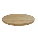 Premium Rotating Bamboo Round Tray: 360° Revolving for Bread & Snacks