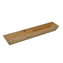 Bamboo Long Rectangular Storage Box for Narrow Spaces