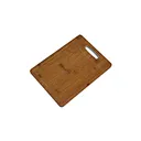 Single Bamboo Cutting Board: With Handle & Juice Channel Small
