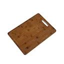 Single Bamboo Cutting Board: With Handle & Juice Channel-Large