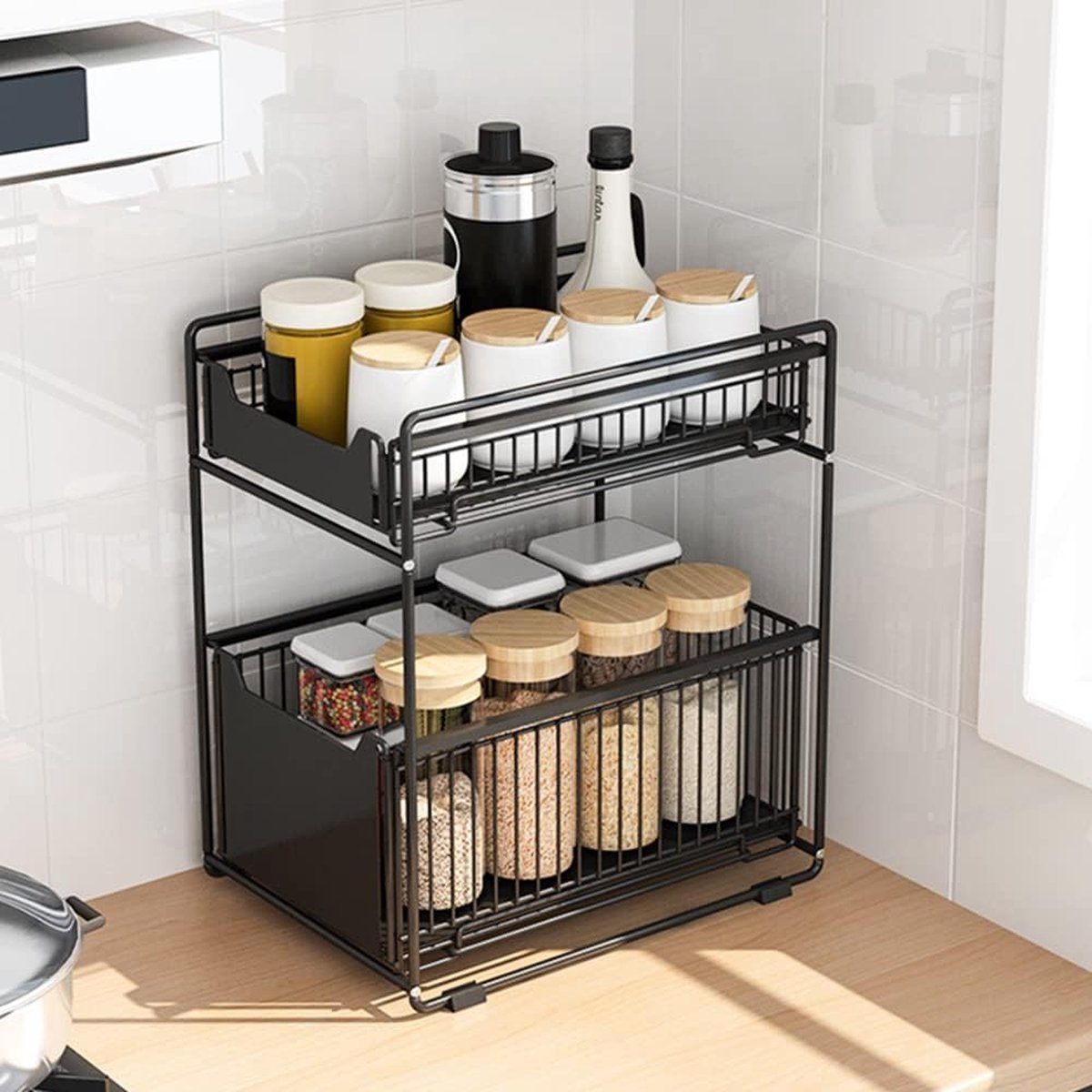 ReliLink-stainless kitchen table shelf