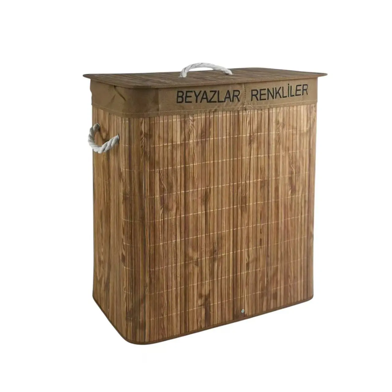 ReliLink-bamboo foldable laundry hamper