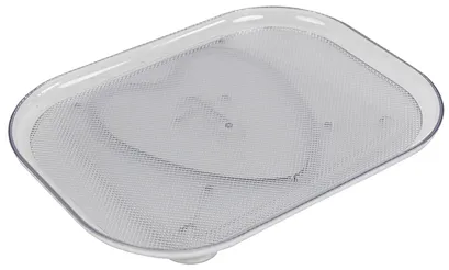 Transparent Plastic Drainage Tray: Grid Design for Kitchen/Bathroom Drying L
