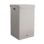 Fabric Tall Storage Bin with Lid – Breathable for Laundry & Bedding