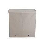 Fabric Tall Storage Bin with Lid – Breathable for Laundry & Bedding
