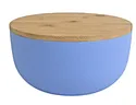 Natural Bamboo Top Storage Bowl: Multi-Use for Kitchen & Dining