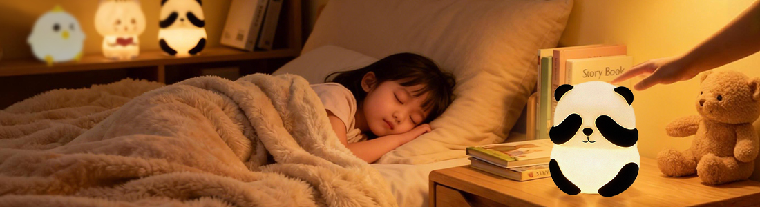 AI tap light that answers questions and tells stories panda design