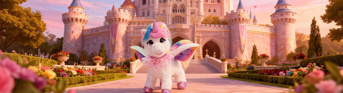 Huanqi walking animal plush banner
